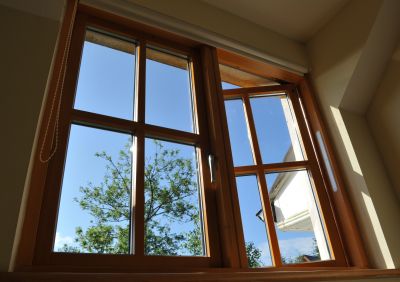 Double-Hung Windows in a Living Room